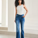 Signature Mid-Rise Denim | Flare (Alamo Wash)