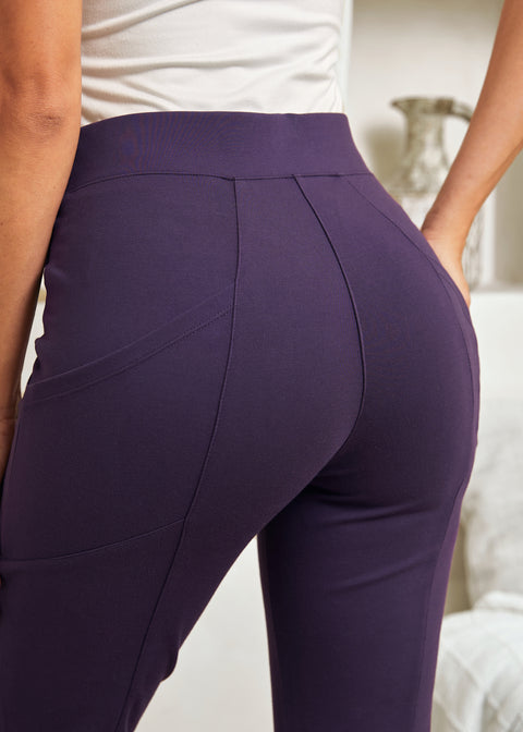 Journey DPYP™ Dress Pant Yoga Pant | Bootcut (Aubergine)