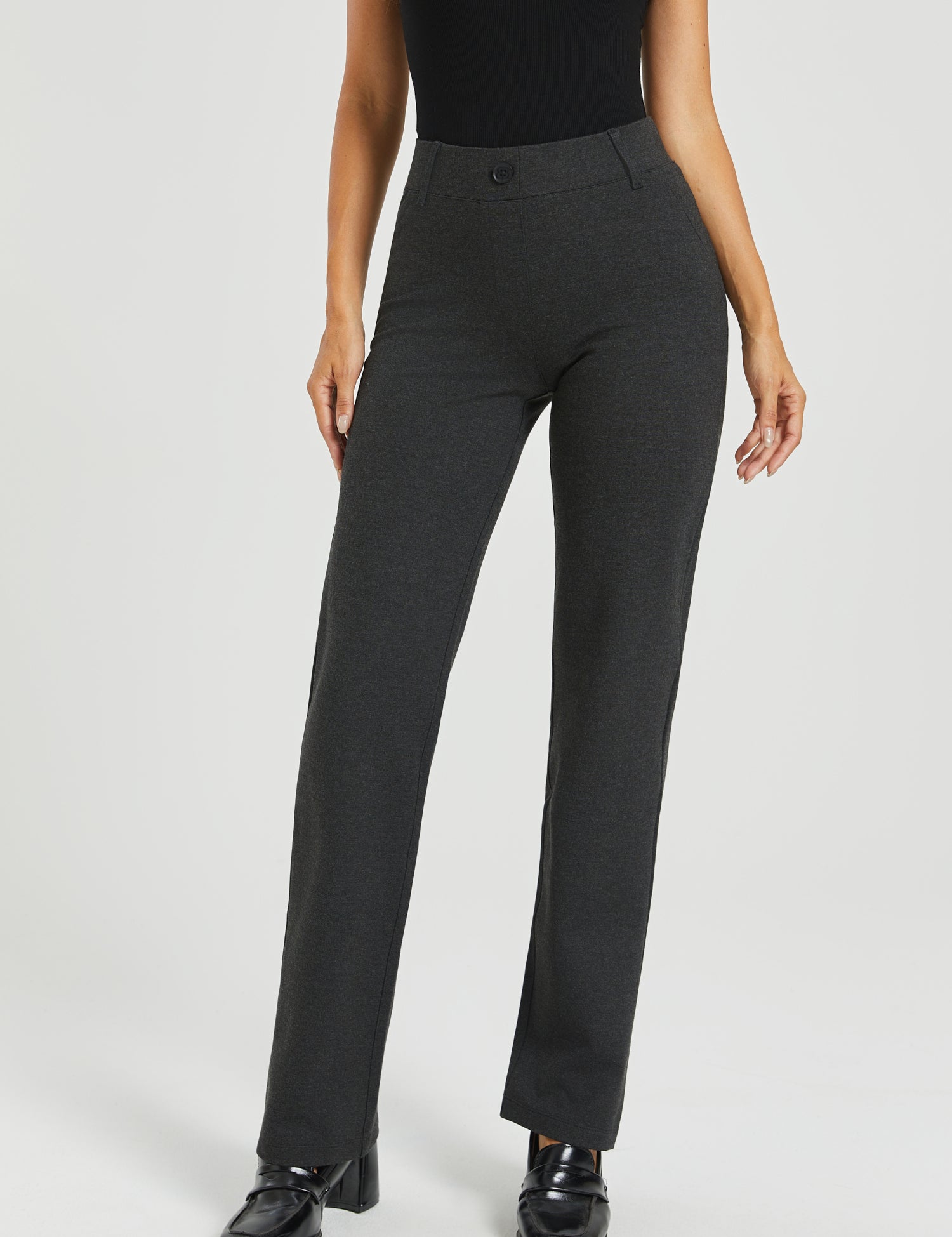 Two-Pocket DPYP™ Dress Pant Yoga Pant | Straight (Charcoal)