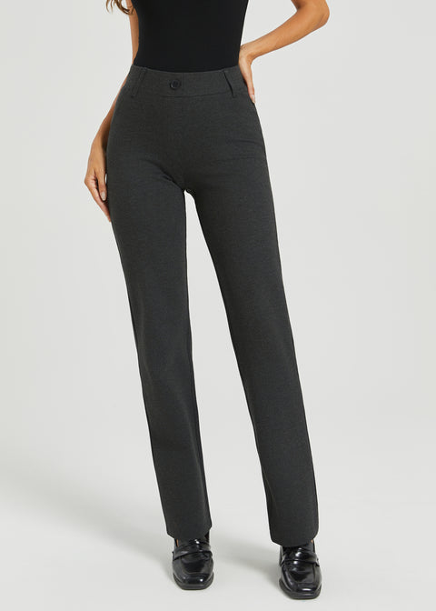 Two-Pocket DPYP™ Dress Pant Yoga Pant | Straight (Charcoal)
