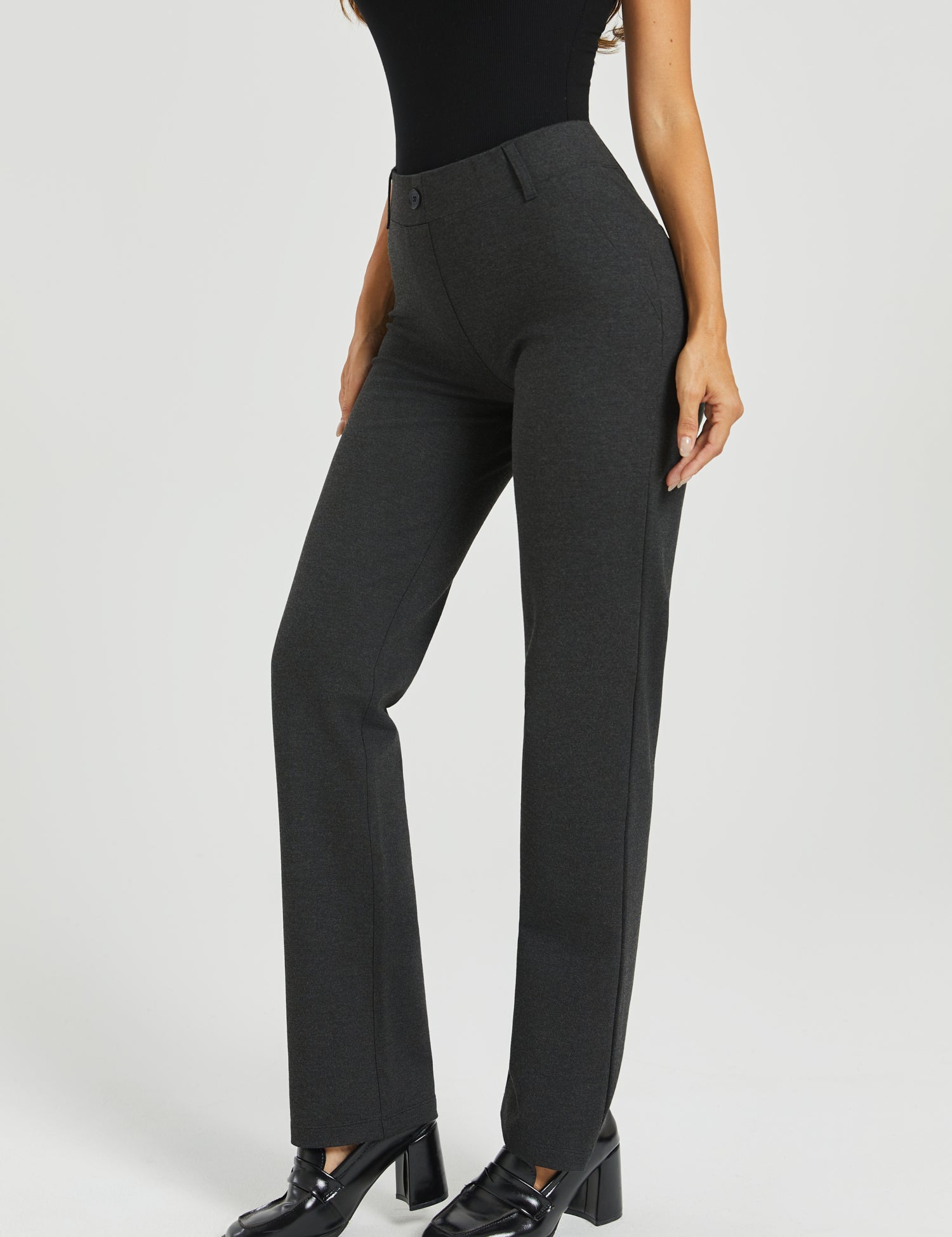 Two-Pocket DPYP™ Dress Pant Yoga Pant | Straight (Charcoal)