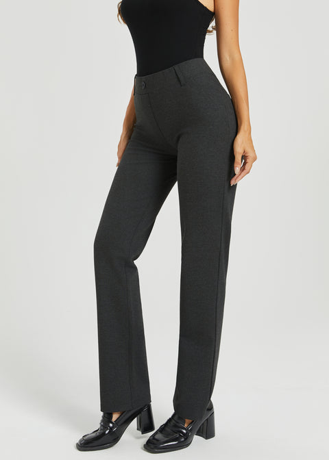 Two-Pocket DPYP™ Dress Pant Yoga Pant | Straight (Charcoal)