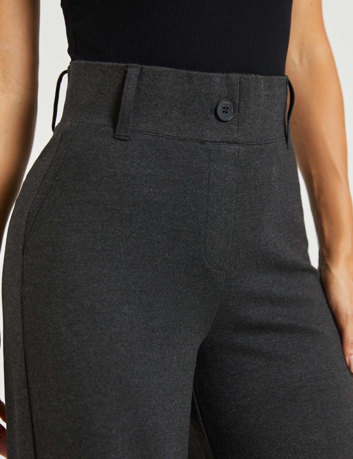 PRESALE ⏰ Classic High-Waist DPYP™ Dress Pant Yoga Pants | Wide (Charcoal)