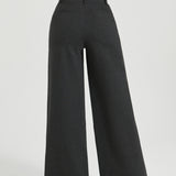 PRESALE ⏰ Classic High-Waist DPYP™ Dress Pant Yoga Pants | Wide (Charcoal)