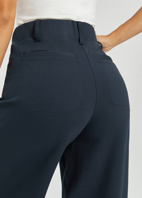 Two-Pocket DPYP™ Dress Pant Yoga Pant | Wide (Navy)