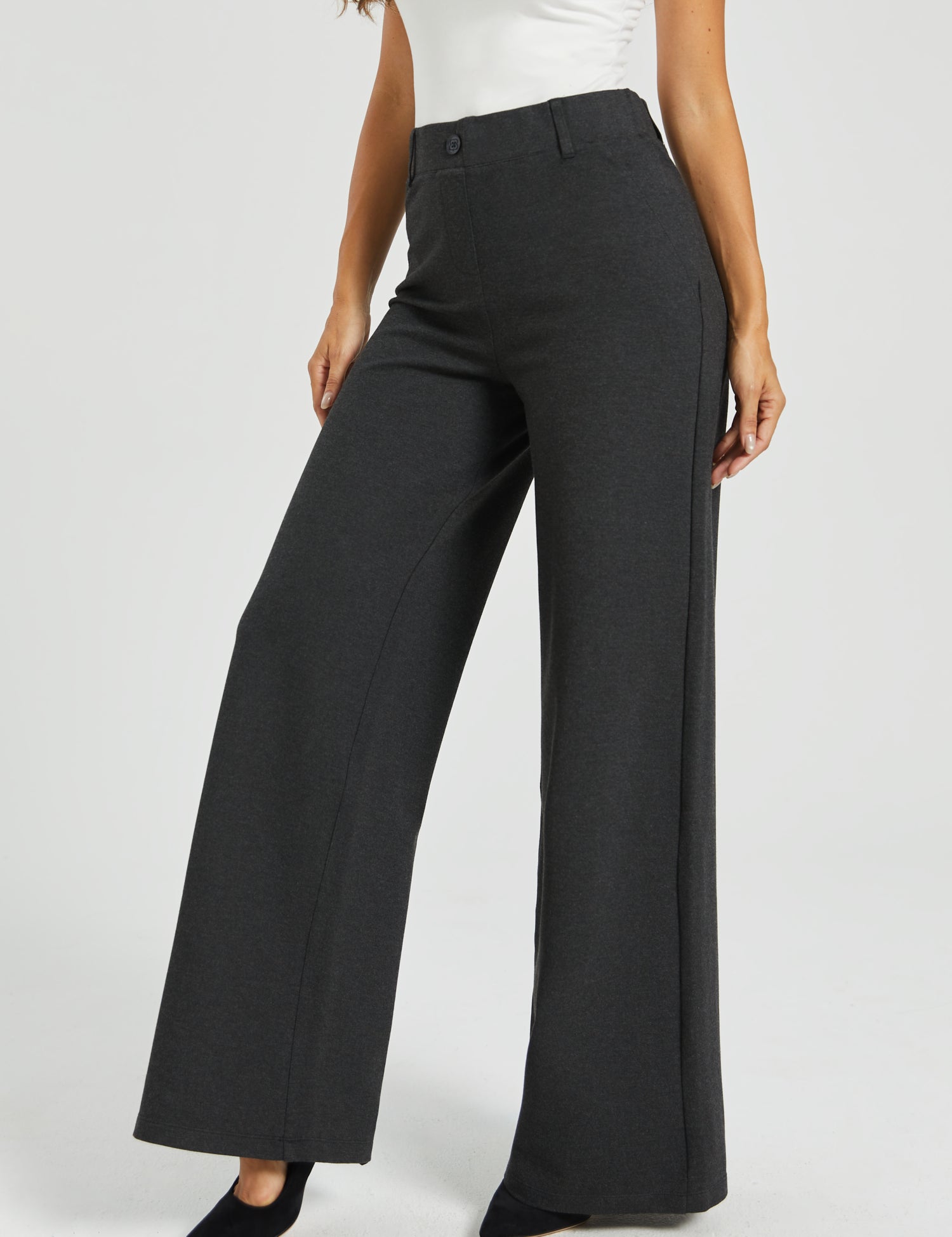 PRESALE ⏰ Two-Pocket DPYP™ Dress Pant Yoga Pant | Wide (Charcoal)