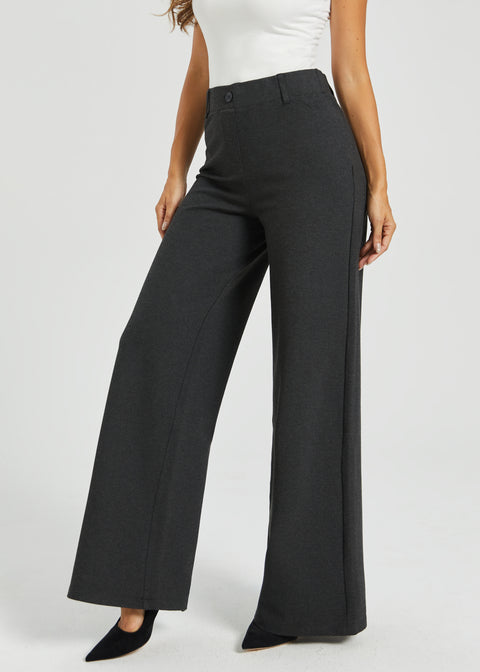 Two-Pocket DPYP™ Dress Pant Yoga Pant | Wide (Charcoal)