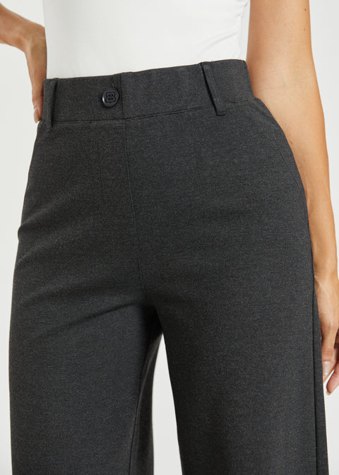 Two-Pocket DPYP™ Dress Pant Yoga Pant | Wide (Charcoal)