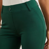 Two-Pocket DPYP™ Dress Pant Yoga Pant | Straight (Dark Green) - Final Sale