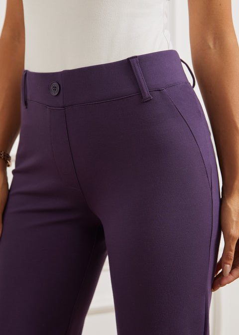 Two-Pocket DPYP™ Dress Pant Yoga Pant | Straight (Aubergine) - Final Sale