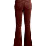 Signature Mid-Rise Corduroy | Bootcut (Burgundy)