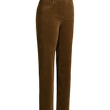 Signature Mid-Rise Corduroy | Straight (Brown)