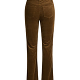 Signature Mid-Rise Corduroy | Straight (Brown)