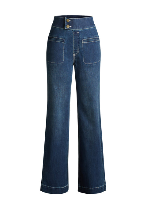 Farah Jeans | High-Waist Wide-Leg Denim (Roma Wash)