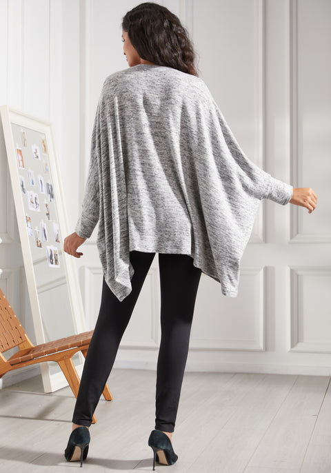 UltraEase Cape Tunic (Heather Charcoal) - Final Sale