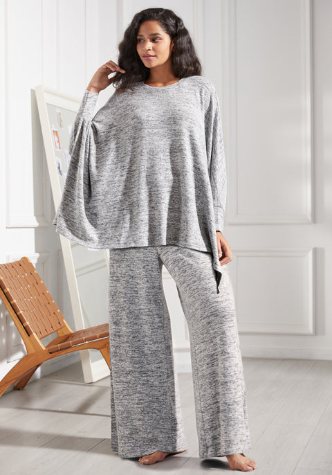 UltraEase Cape Tunic (Heather Charcoal) - Final Sale