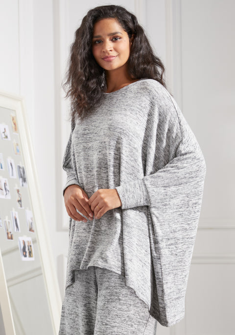 UltraEase Cape Tunic (Heather Charcoal) - Final Sale