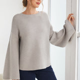 Bell Sleeve Sweater (Heather Gray)