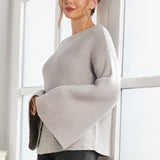 Bell Sleeve Sweater (Heather Gray)