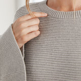 Bell Sleeve Sweater (Heather Gray)