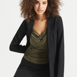 Classic Blazer | Stretch Ponte (Black)