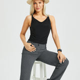 Twist Strap Cowl Neck Top (Black) - Final Sale