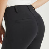 Classic Kick Flare Crop Pant | Stretch Ponte (Black)