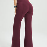 Power Down DPYP™ Dress Pant Yoga Pant | Flare (Burgundy) - Final Sale