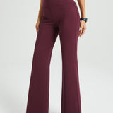 Power Down DPYP™ Dress Pant Yoga Pant | Flare (Burgundy) - Final Sale