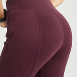 Power Down DPYP™ Dress Pant Yoga Pant | Flare (Burgundy) - Final Sale