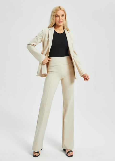 Power Down DPYP™ Dress Pant Yoga Pant | Flare (Stone)