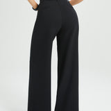 Classic High-Waist DPYP™ Dress Pant Yoga Pants | Wide (Black)