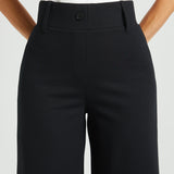 Classic High-Waist DPYP™ Dress Pant Yoga Pants | Wide (Black)