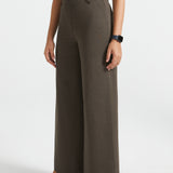 PRESALE ⏰ Classic High-Waist DPYP™ Dress Pant Yoga Pants | Wide (Heather Brown)