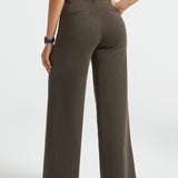 PRESALE ⏰ Classic High-Waist DPYP™ Dress Pant Yoga Pants | Wide (Heather Brown)