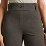 PRESALE ⏰ Classic High-Waist DPYP™ Dress Pant Yoga Pants | Wide (Heather Brown)