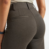PRESALE ⏰ Classic High-Waist DPYP™ Dress Pant Yoga Pants | Wide (Heather Brown)