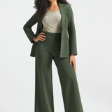 PRESALE ⏰ Classic High-Waist DPYP™ Dress Pant Yoga Pants | Wide (Heather Olive)