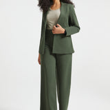 PRESALE ⏰ Classic High-Waist DPYP™ Dress Pant Yoga Pants | Wide (Heather Olive)