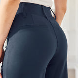 Classic High-Waist DPYP™ Dress Pant Yoga Pants | Wide (Navy)