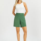 Classic Shorts | Stretch Ponte (Arcadia Green) - Final Sale