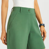 Classic Shorts | Stretch Ponte (Arcadia Green) - Final Sale