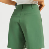 Classic Shorts | Stretch Ponte (Arcadia Green) - Final Sale
