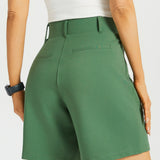 Classic Shorts | Stretch Ponte (Arcadia Green) - Final Sale