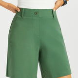 Classic Shorts | Stretch Ponte (Arcadia Green) - Final Sale