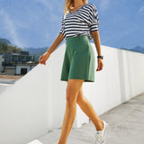 Classic Shorts | Stretch Ponte (Arcadia Green) - Final Sale