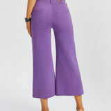7-Pocket DPYP™ Dress Pant Yoga Pant Crop | Wide (Grape) - Final Sale