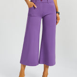 7-Pocket DPYP™ Dress Pant Yoga Pant Crop | Wide (Grape) - Final Sale