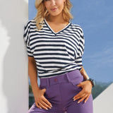 7-Pocket DPYP™ Dress Pant Yoga Pant Crop | Wide (Grape) - Final Sale