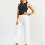 7-Pocket DPYP™ Dress Pant Yoga Pant Crop | Wide (Star White)